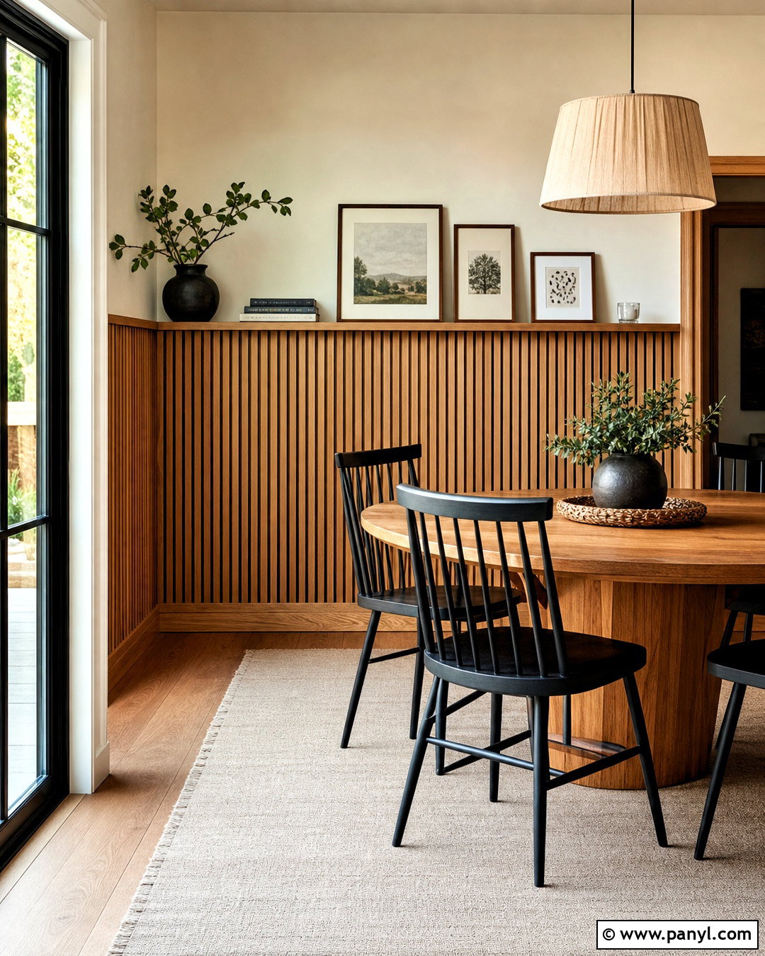 Half-Height Slat Wall - 20 slat wall ideas
