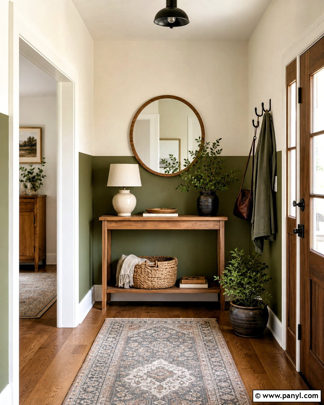Half Painted Accent Wall - 20 simple accent wall ideas