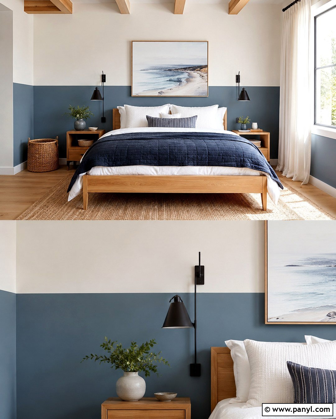 Half Painted Bedroom Wall - 20 Simple Paint Designs On Wall Bedroom Ideas