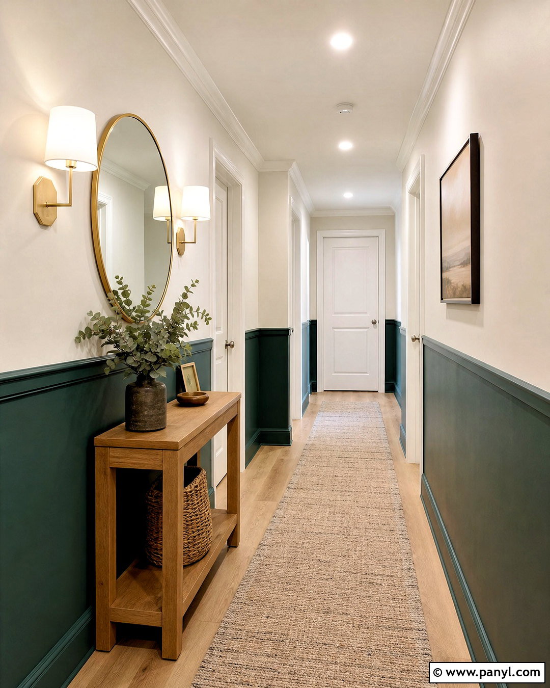 Half Painted Hallway Walls - 20 room wall painting ideas