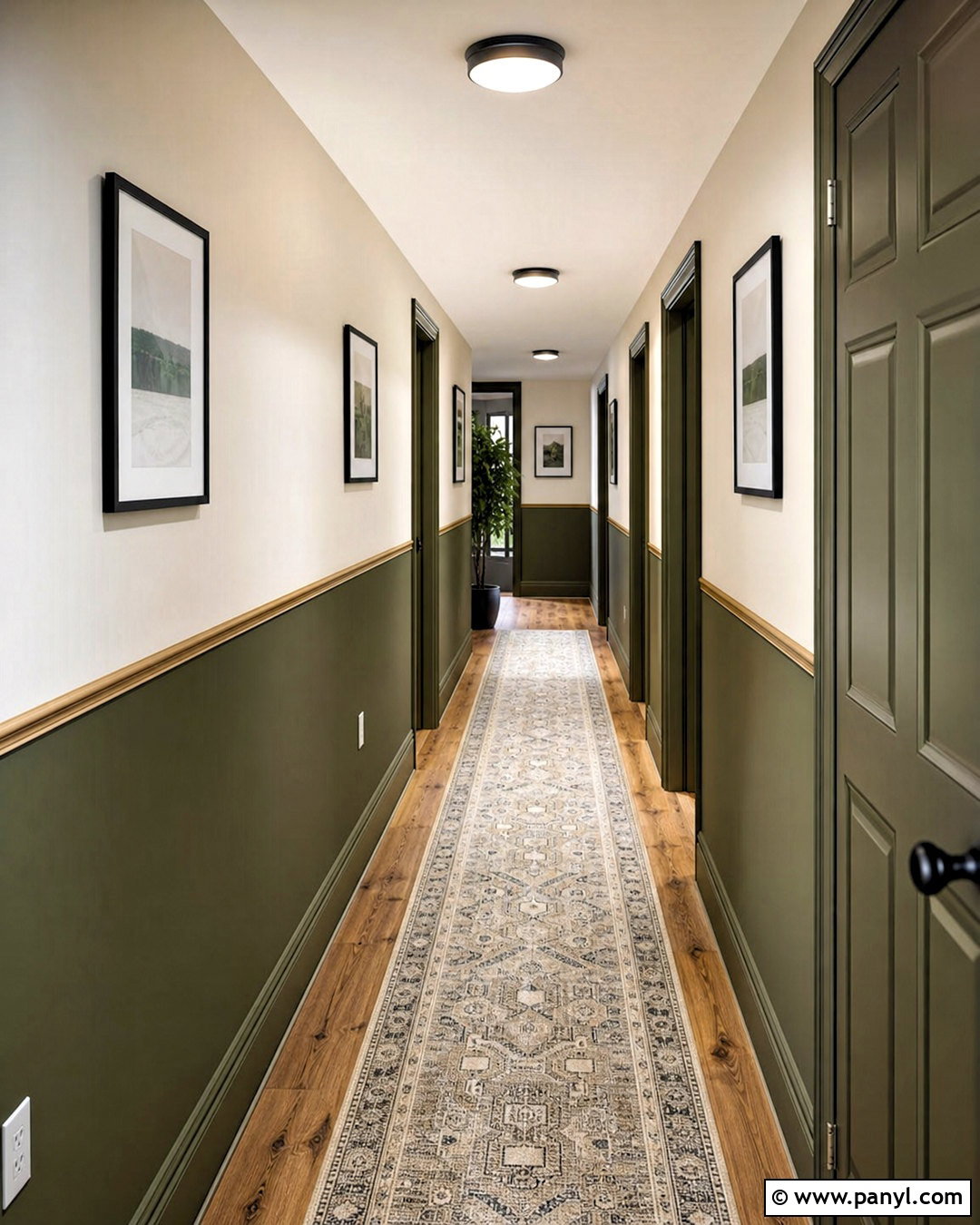 Half Painted Hallway Walls - 20 interior wall painting ideas