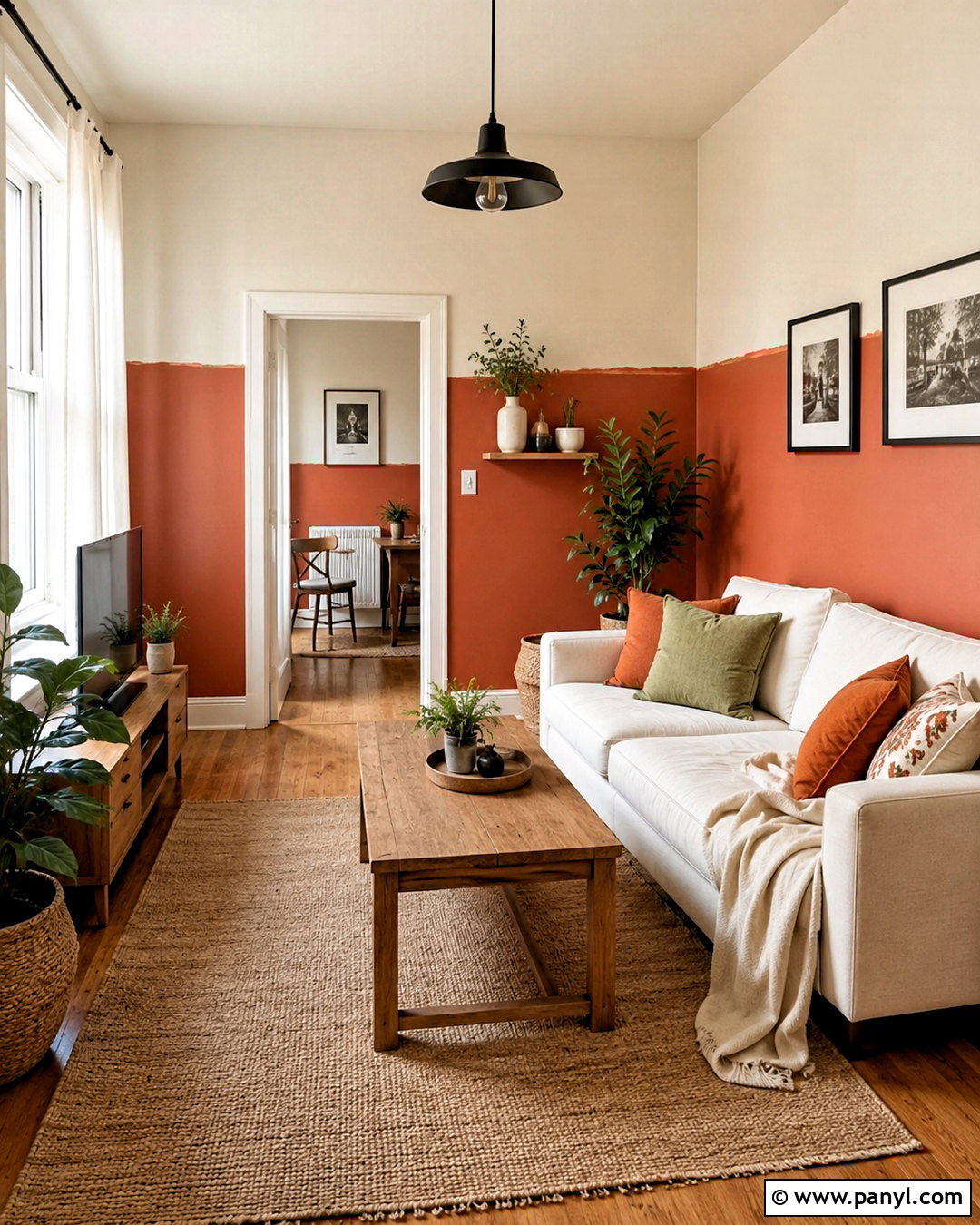 Half Painted Wall - 20 interior wall painting designs