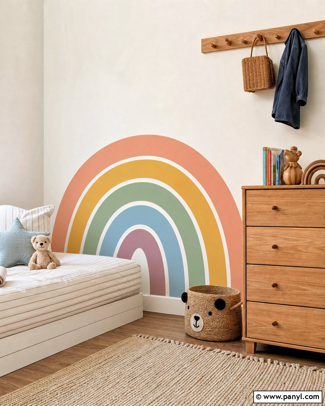 Half Rainbow Wall Decal - 20 rainbow wall decal ideas