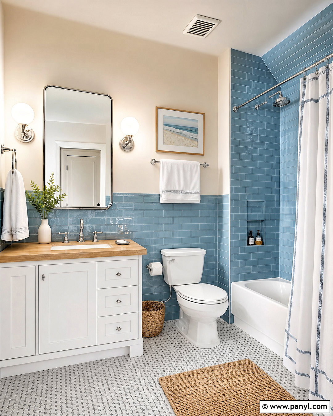Half Tile Bathroom Wall - 20 bathroom wall design ideas