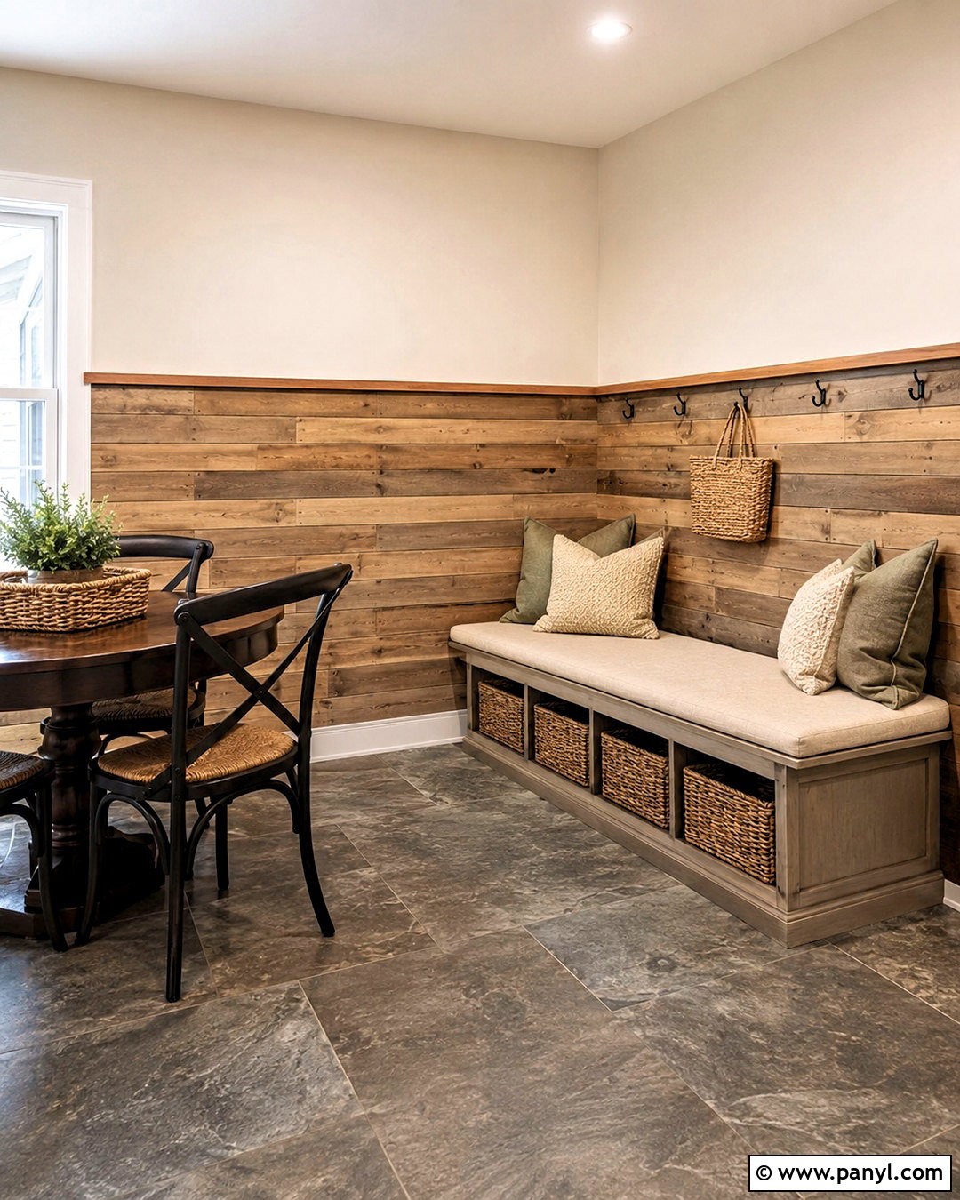 Half Wall Pallet Accent Wall - 20 pallet accent wall ideas