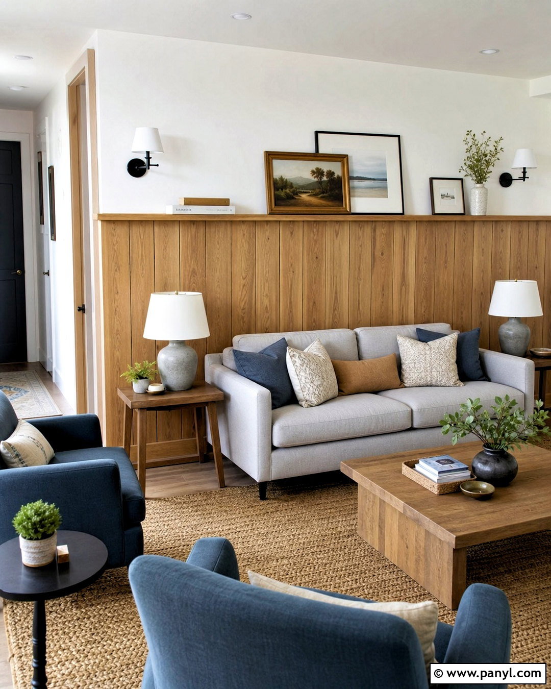 Half Wall Wood Paneling Living Room - 20 wood accent wall living room ideas