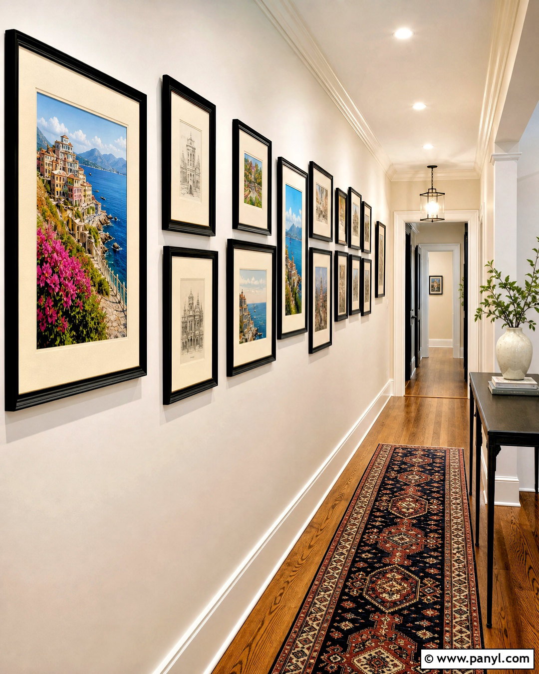 Hallway Gallery Wall - 20 gallery wall ideas