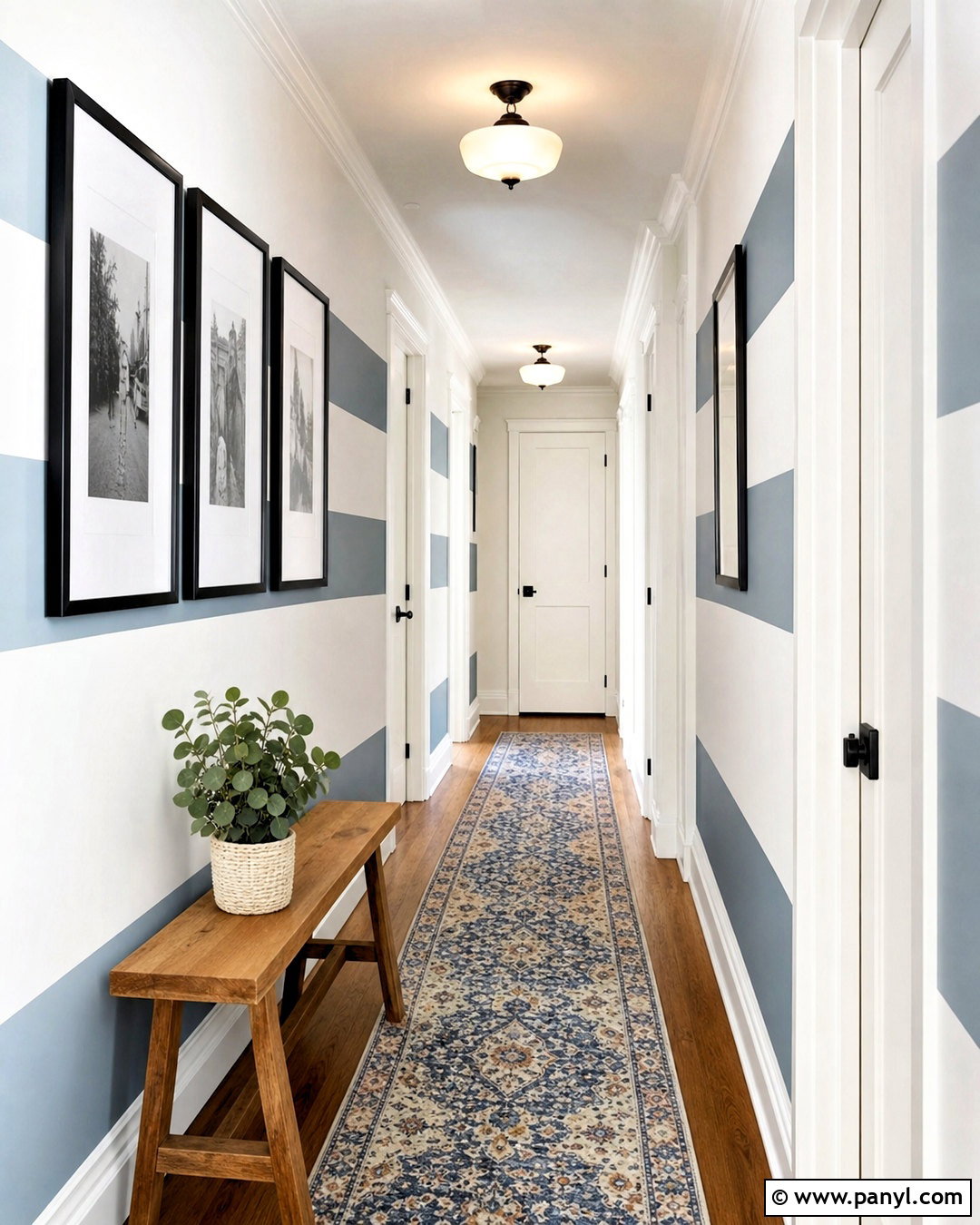 Hallway Horizontal Wall Stripes - 20 how to paint stripes on a wall ideas