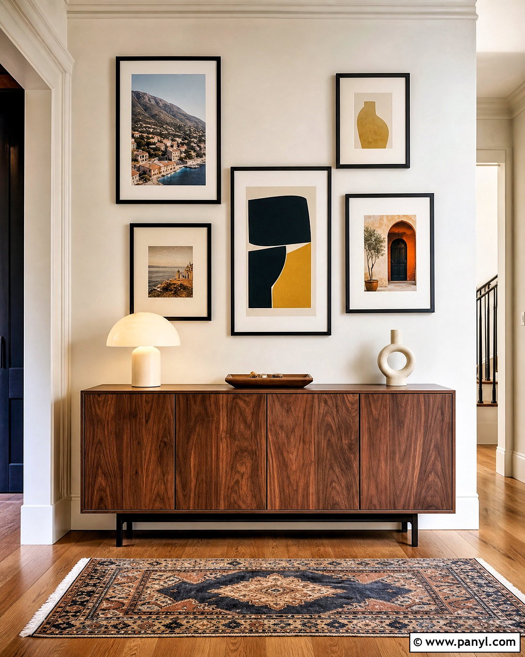 Hallway Sideboard With Gallery Wall - 20 hallway sideboard ideas