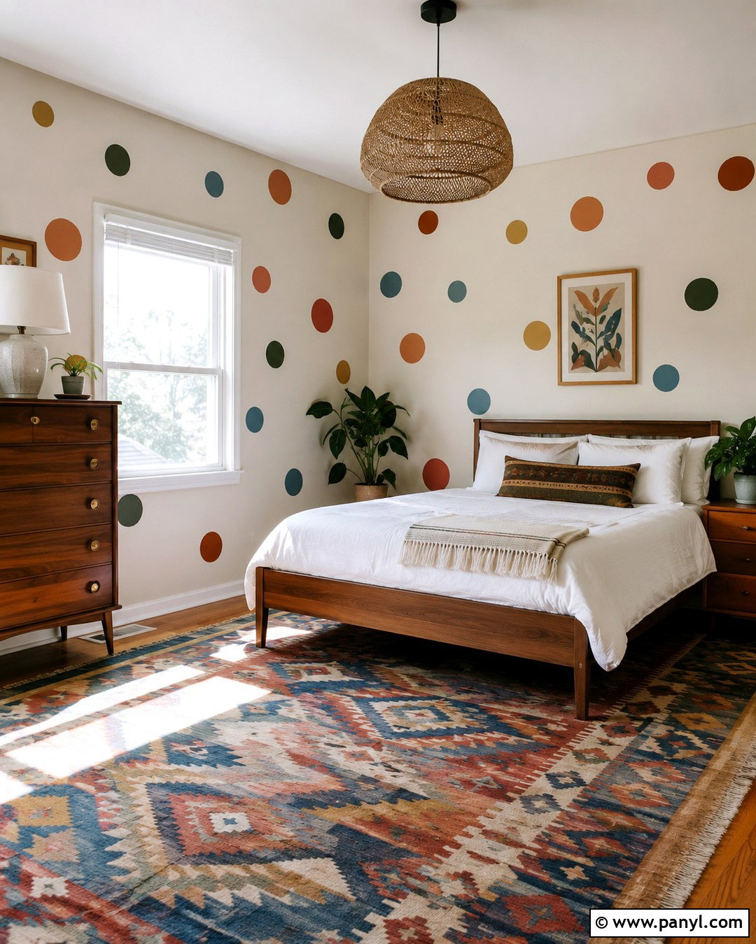 Hand Painted Dot Wall - 20 Painting Dots On Walls