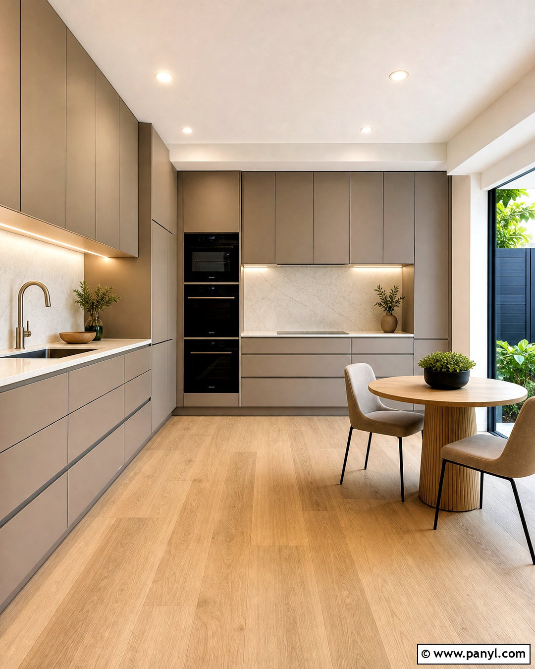 Handleless Modern Kitchen - 20 very small kitchen ideas