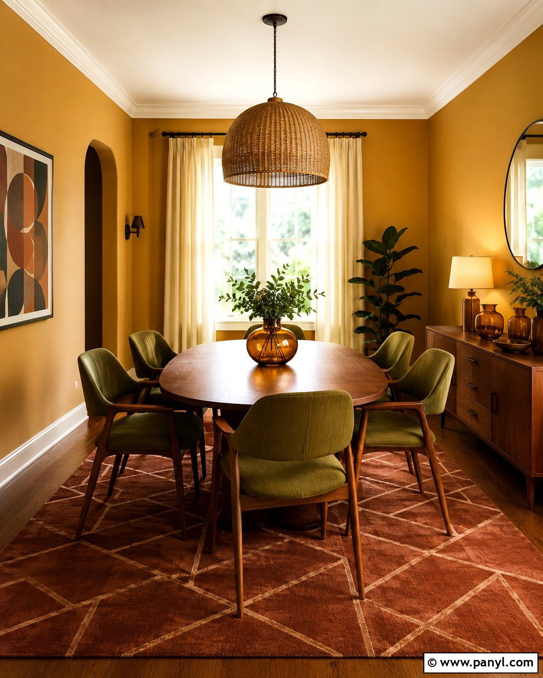Harvest Gold Dining Room Walls - 20 70S Wall Paint Colors