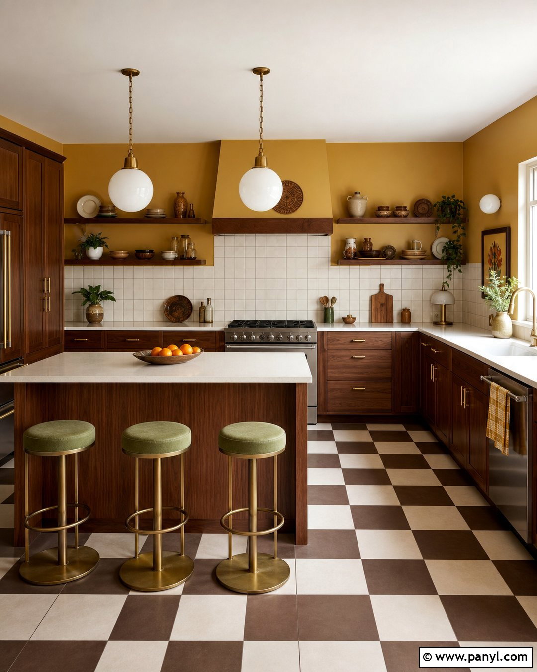 Harvest Gold Kitchen Wall Paint - 20 Retro 70S Wall Paint Ideas