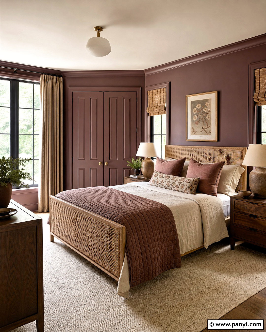 Hearthstone Brown Paint for a Guest Bedroom - 20 warm brown paint colors