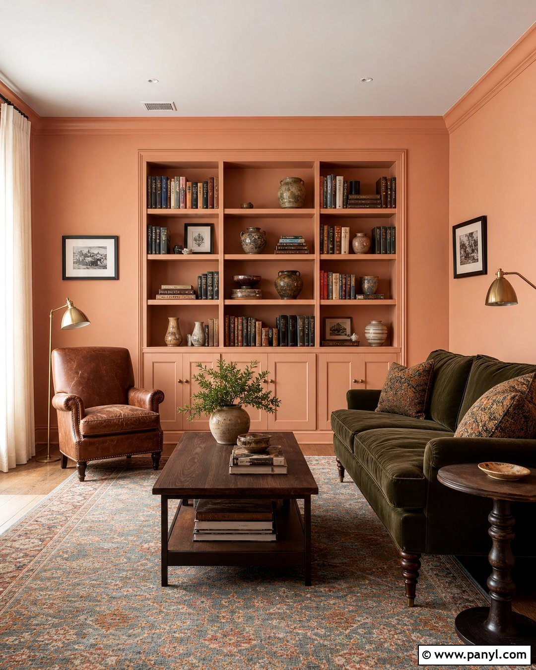 Heirloom 023 Reading Room - 20 Peach Benjamin Moore Wall Colors