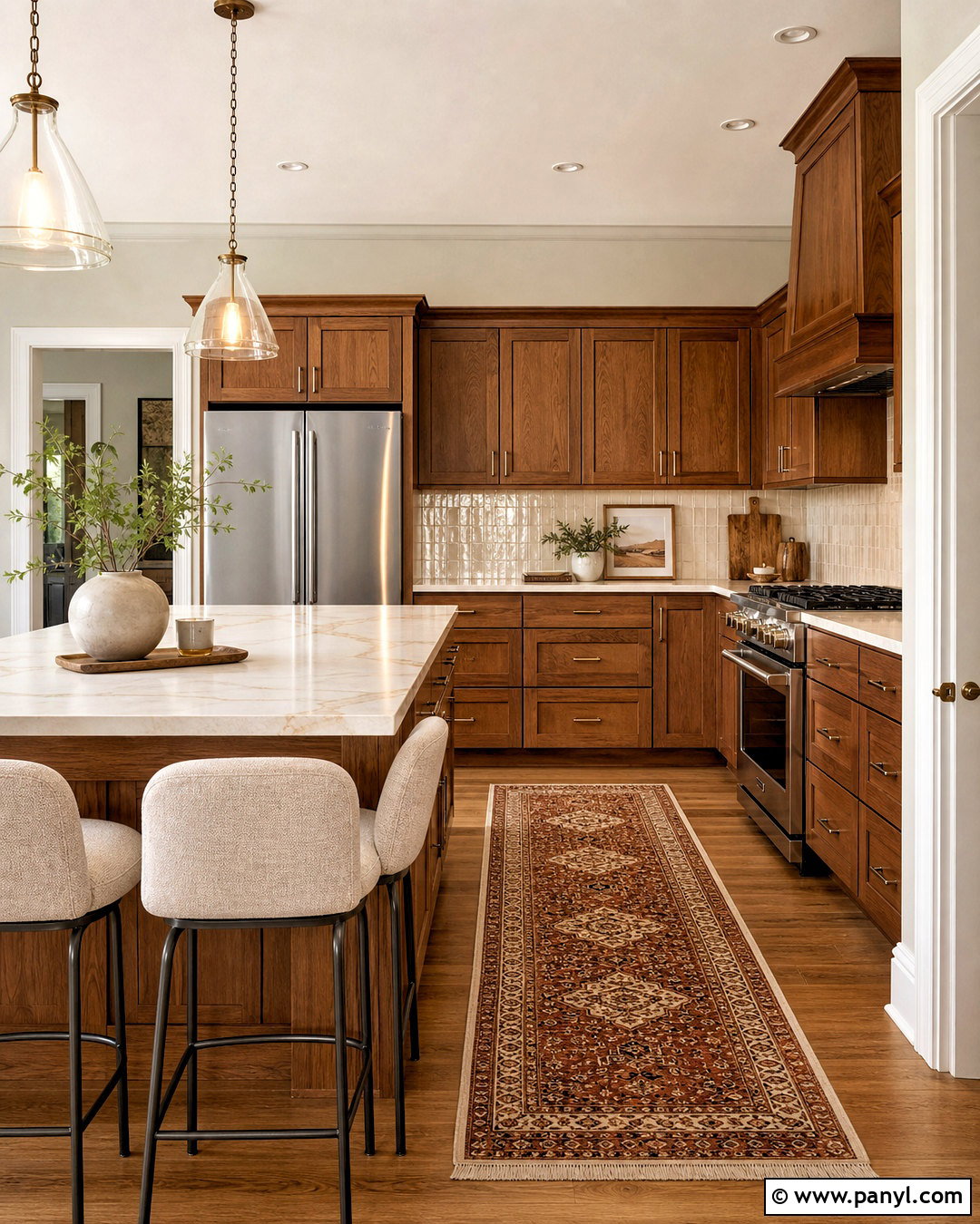 Heron Plume Kitchen Walls With Wood Cabinets - 20 heron plume sherwin williams ideas