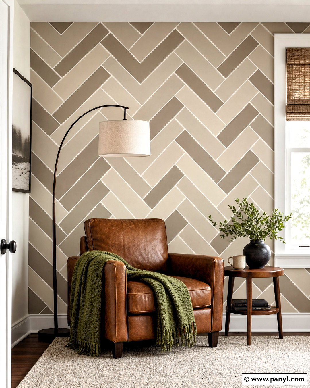 Herringbone Wall Color Pattern - 20 wall color design pattern ideas