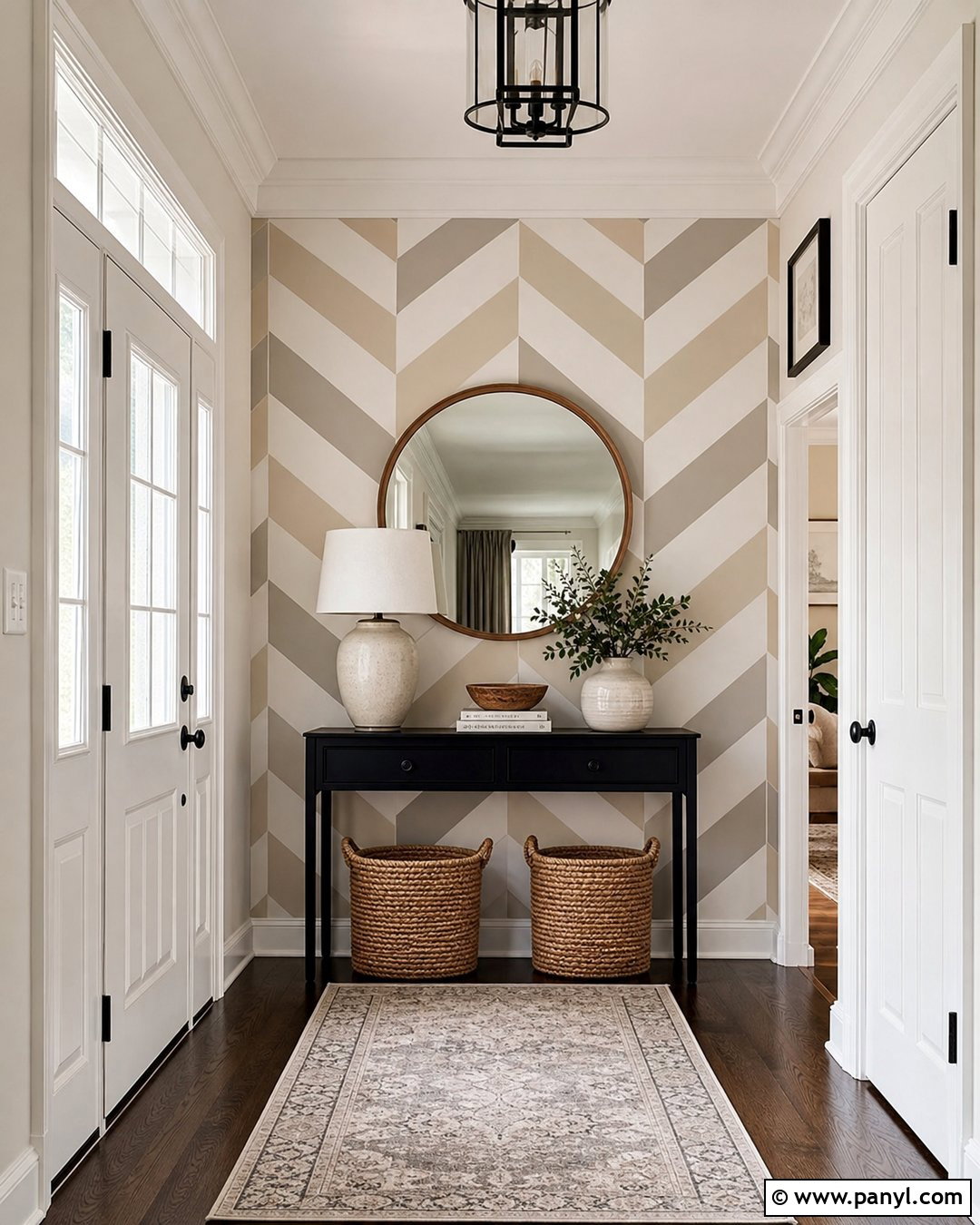 Herringbone Wall Paint - 30 Paint On Wall Ideas