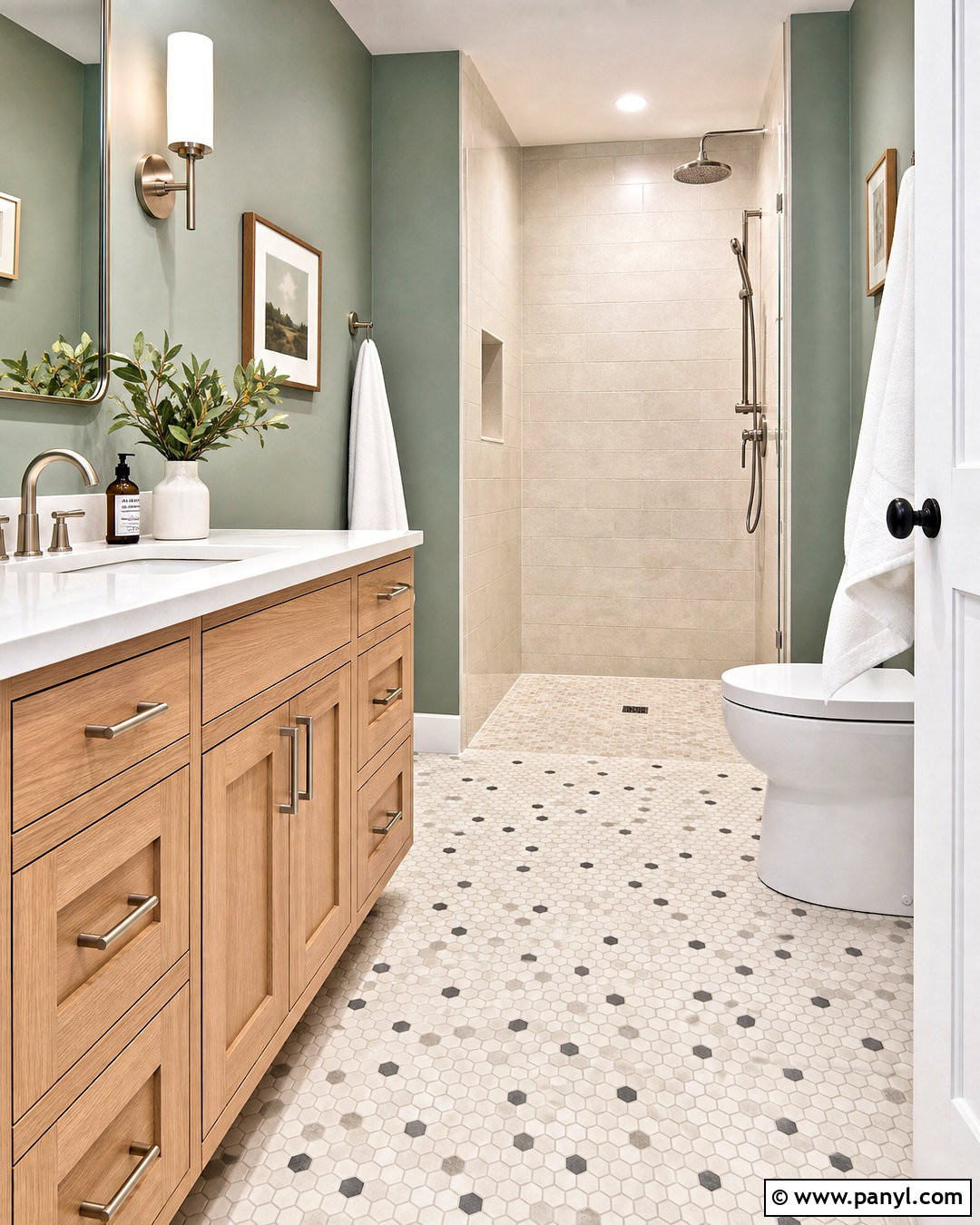 Hexagon Mosaic Floor Tile - 20 latest floor tiles for home ideas