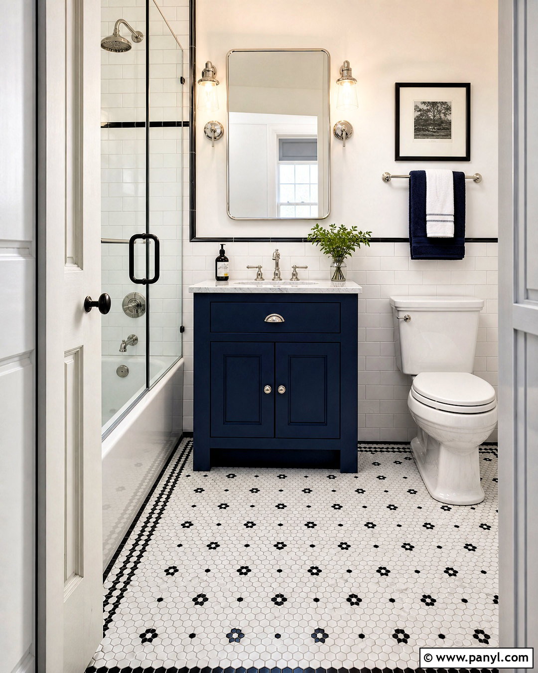 Hexagon Mosaic Tile Floors - 20 home tiles ideas floors