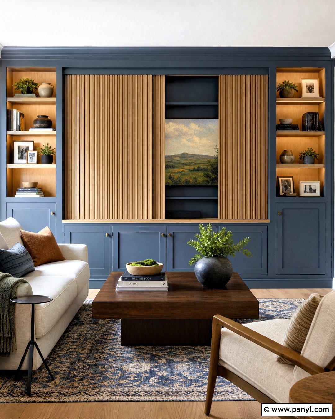 Hidden Cabinet TV Back Wall - 20 tv back wall ideas