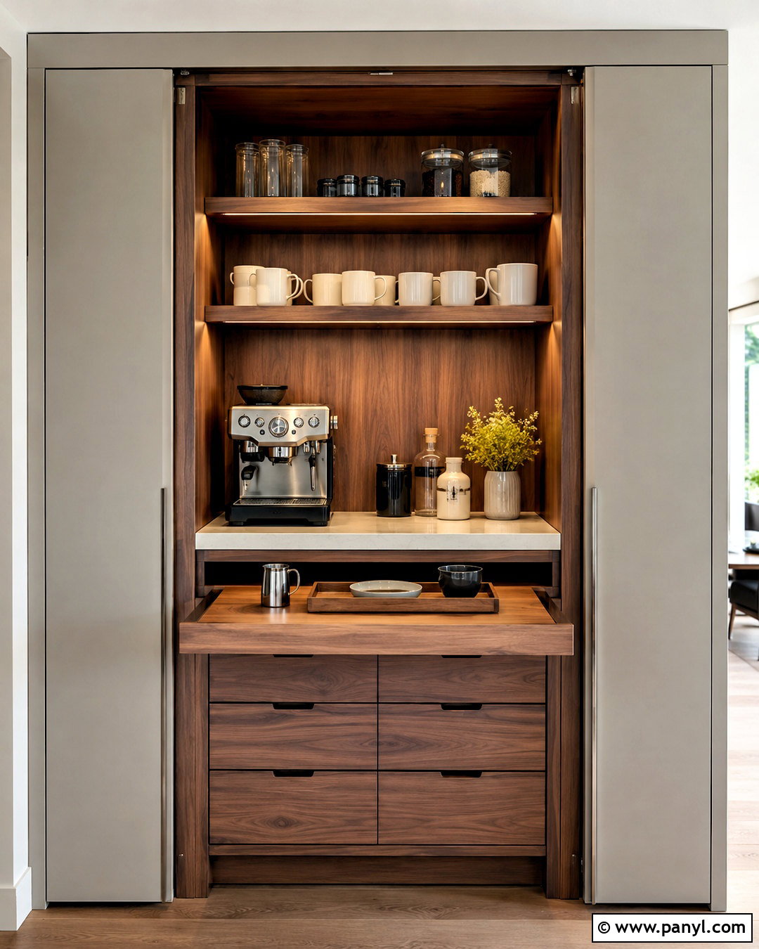 Hidden Coffee Bar Cabinet - 20 coffee bar ideas modern ideas