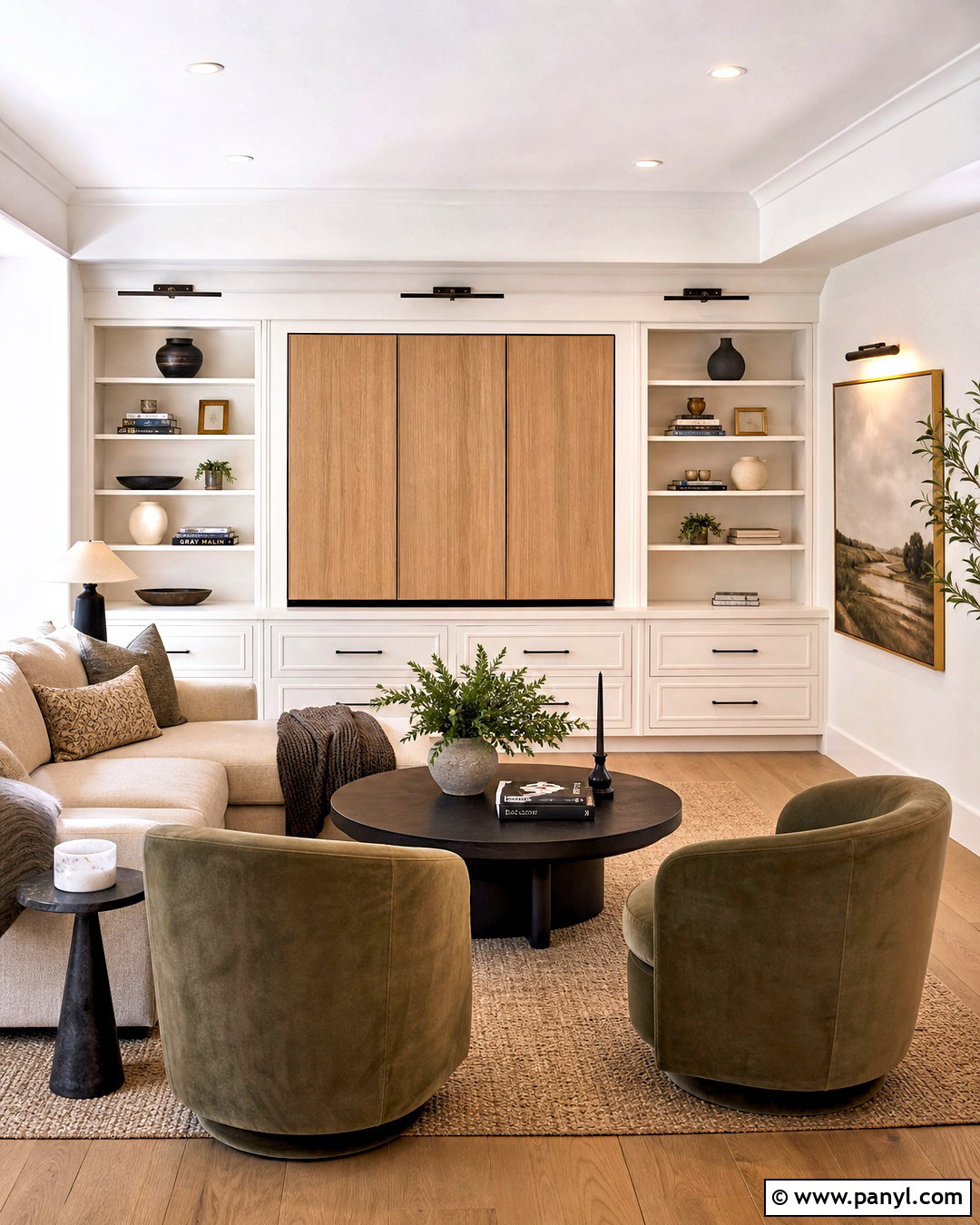 Hidden Family Room TV Wall - 20 family room tv wall ideas