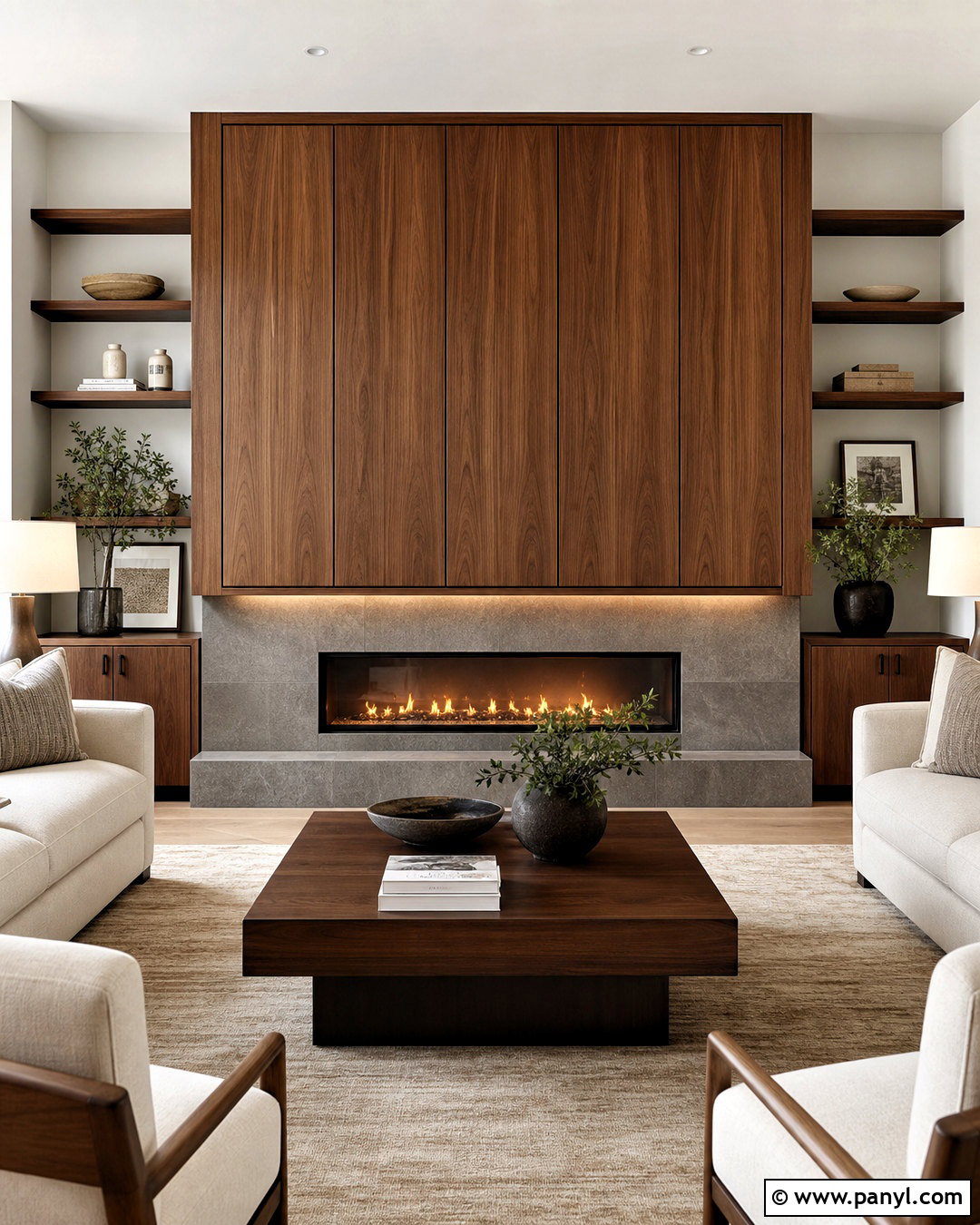 Hidden TV Fireplace Wall - 20 fireplace wall ideas with tv ideas