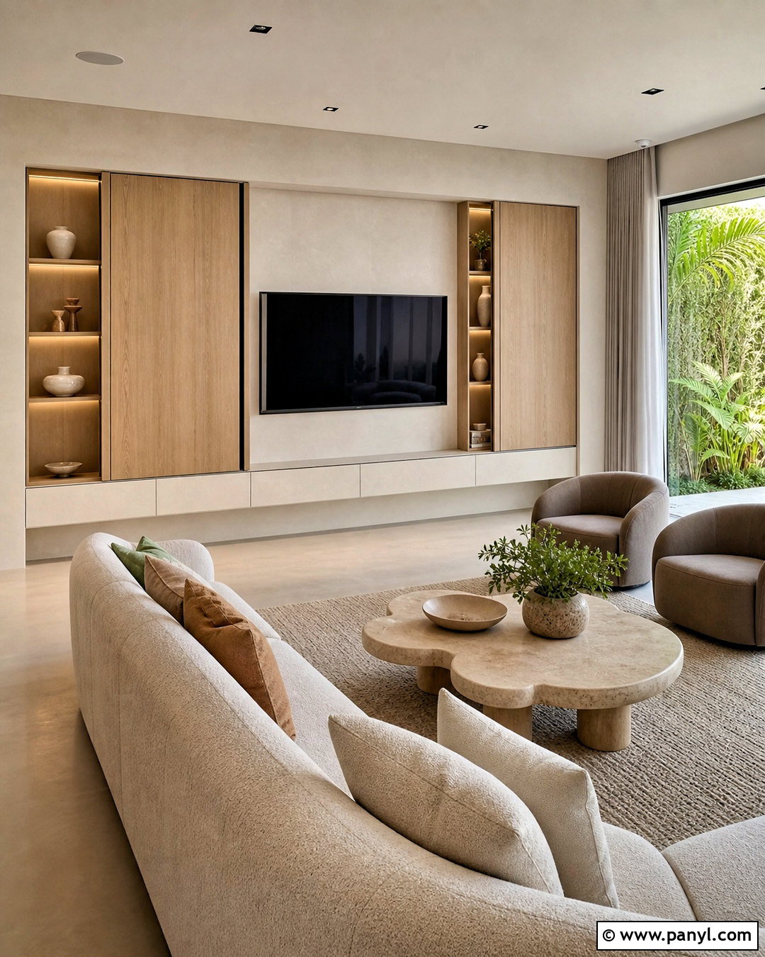 Hidden TV Wall - 20 tv decoration wall modern ideas