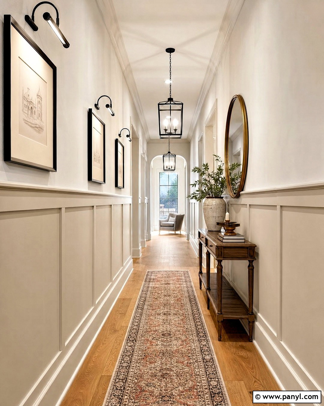 High Board And Batten Wainscoting Hallway - 20 high wainscoting ideas