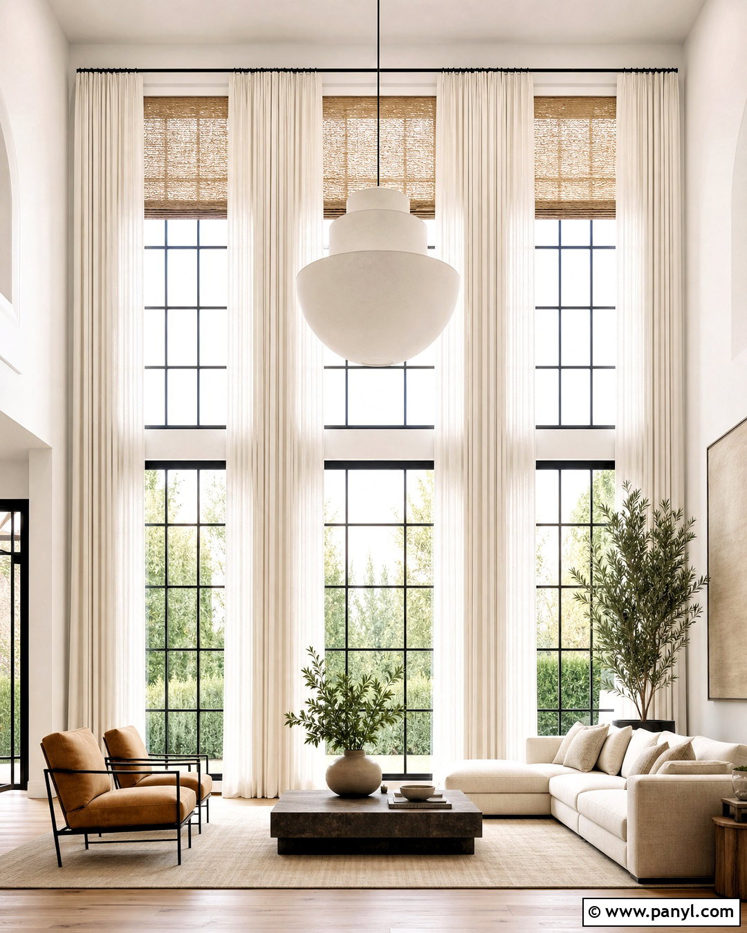 High Ceiling Wall With Tall Windows - 20 high ceiling wall design ideas