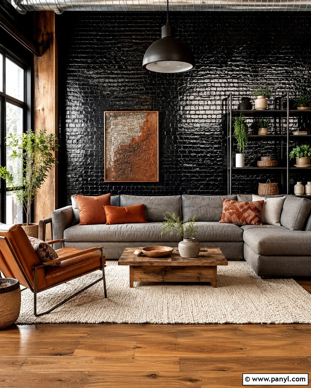High Gloss Black Brick Wall - 20 High Gloss Black Walls