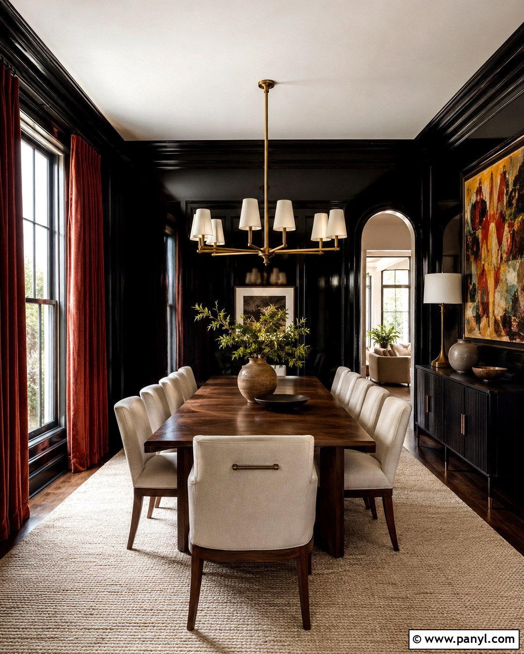 High Gloss Black Dining Room Walls - 20 High Gloss Black Walls