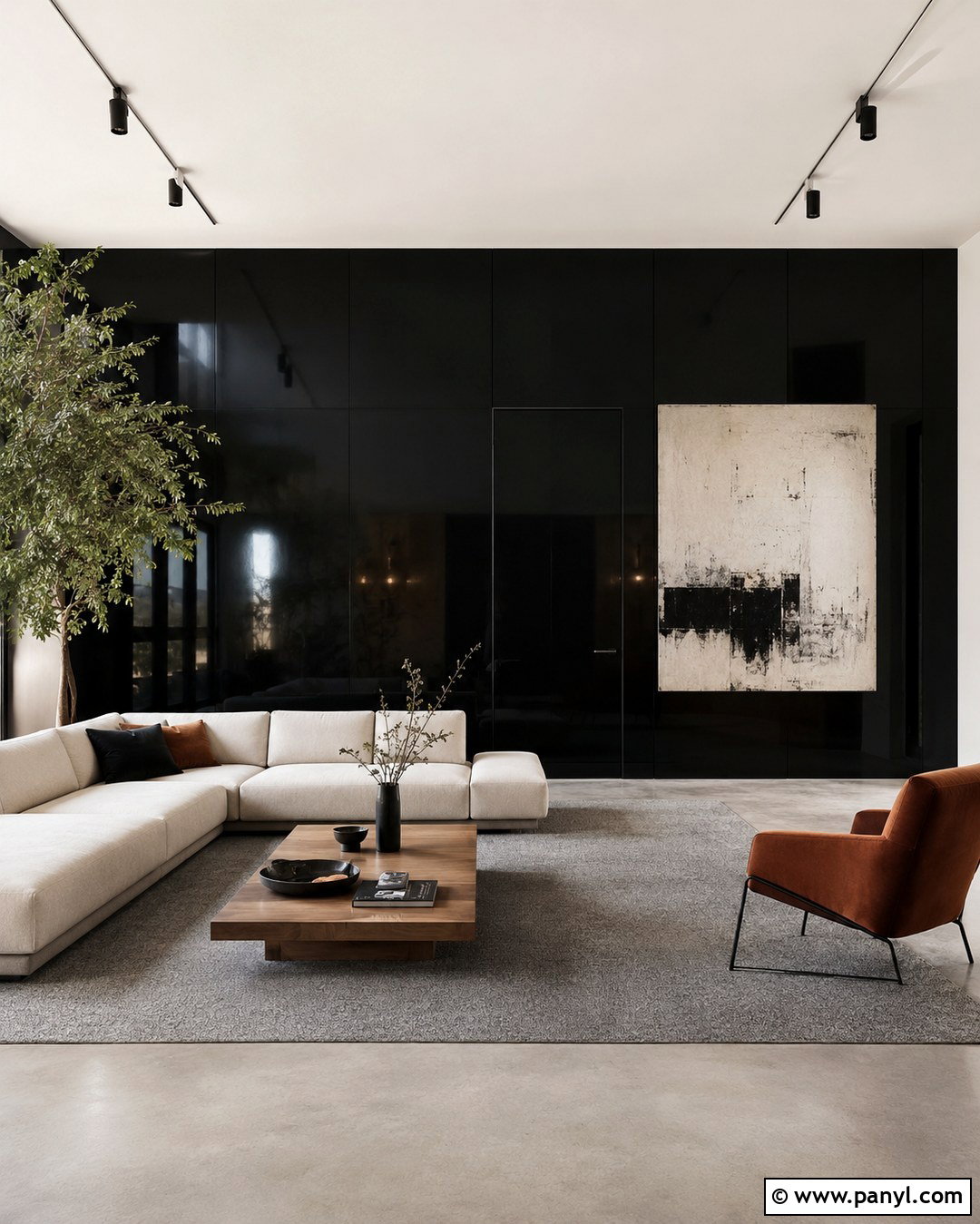 High Gloss Black Modern Walls - 20 High Gloss Black Walls