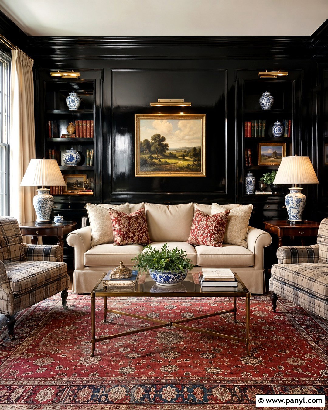 High Gloss Black Traditional Walls - 20 High Gloss Black Walls