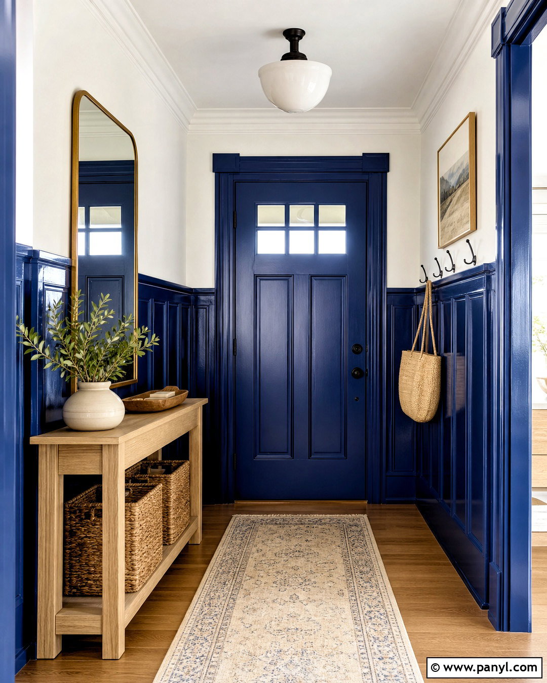High Gloss Cobalt Entryway - 20 high gloss paint ideas