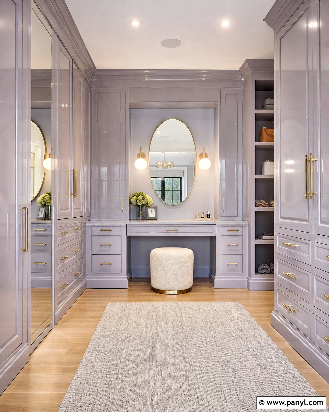 High Gloss Lavender Dressing Room - 20 high gloss paint ideas