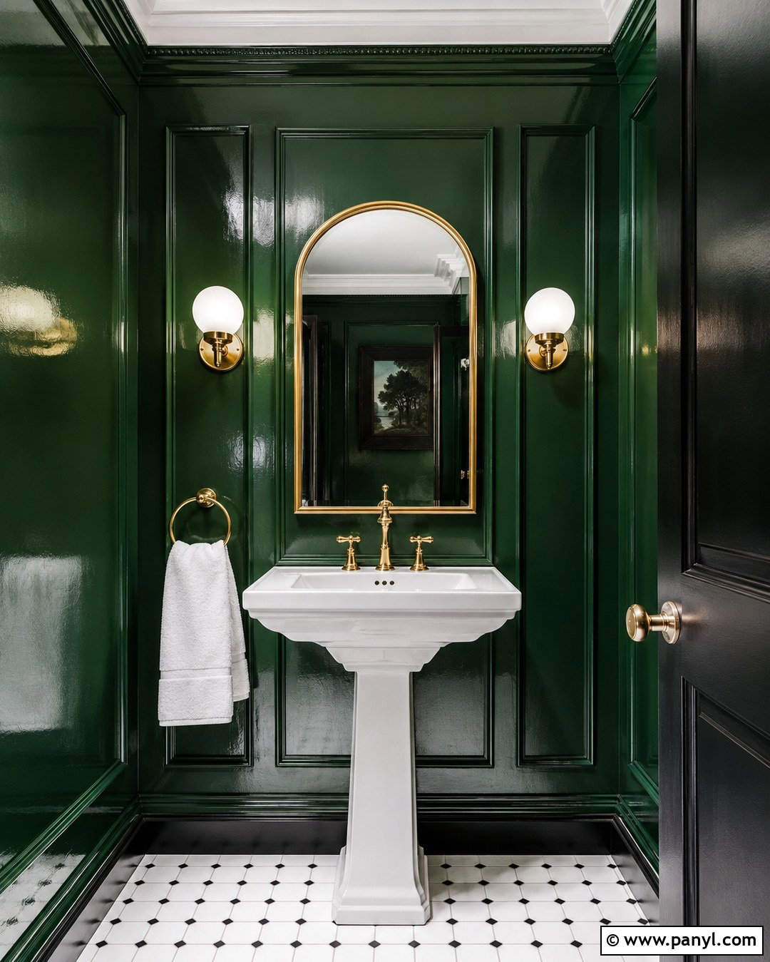 High-Gloss Paint Sheen For Paneled Powder Room Walls - 20 Paint Sheen For Walls