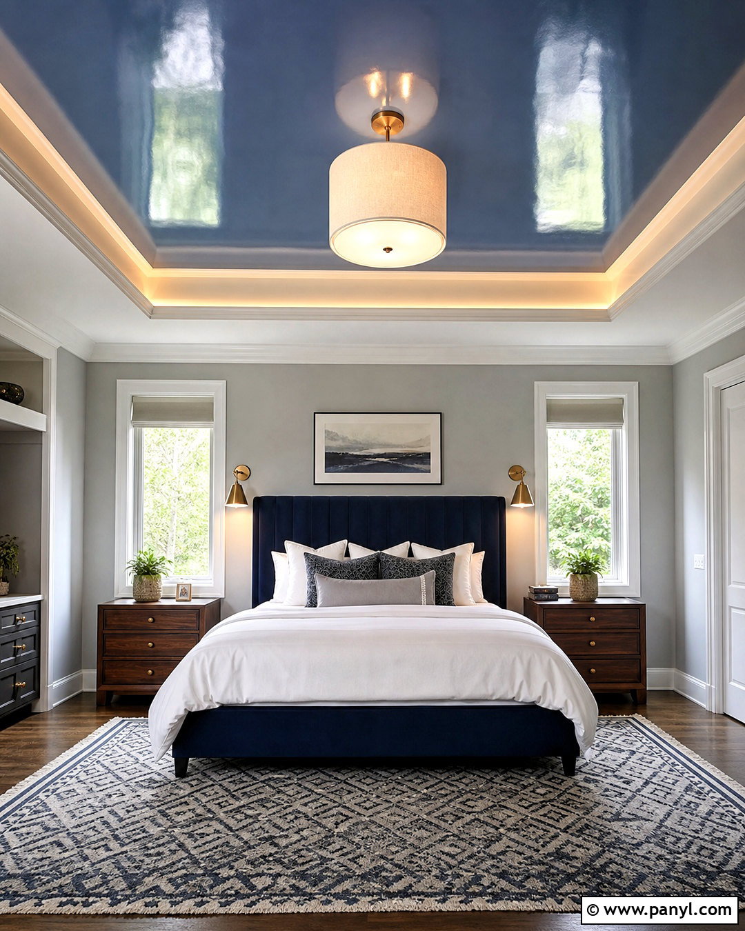High Gloss Tray Ceiling - 20 high gloss ceiling ideas
