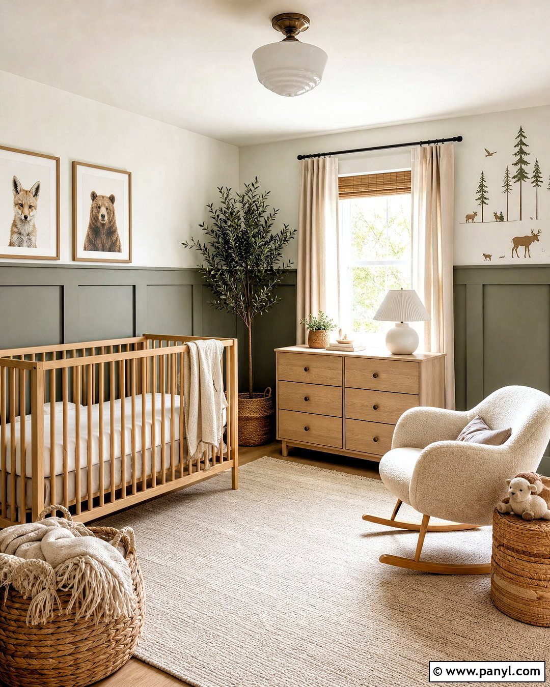 High Wainscoting Nursery - 20 high wainscoting ideas