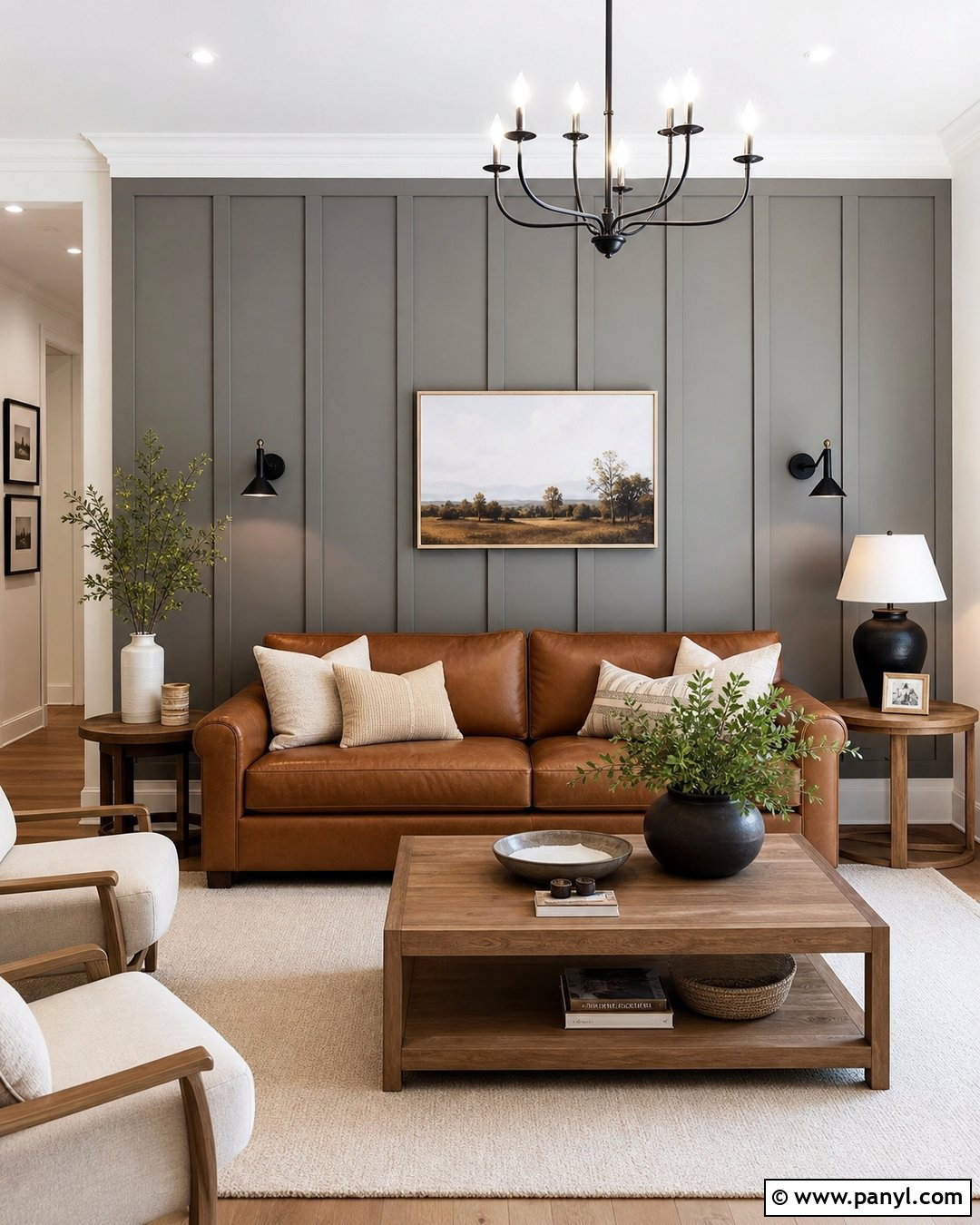 Homburg Gray Board And Batten Wall - 20 Homburg Gray Accent Wall Ideas