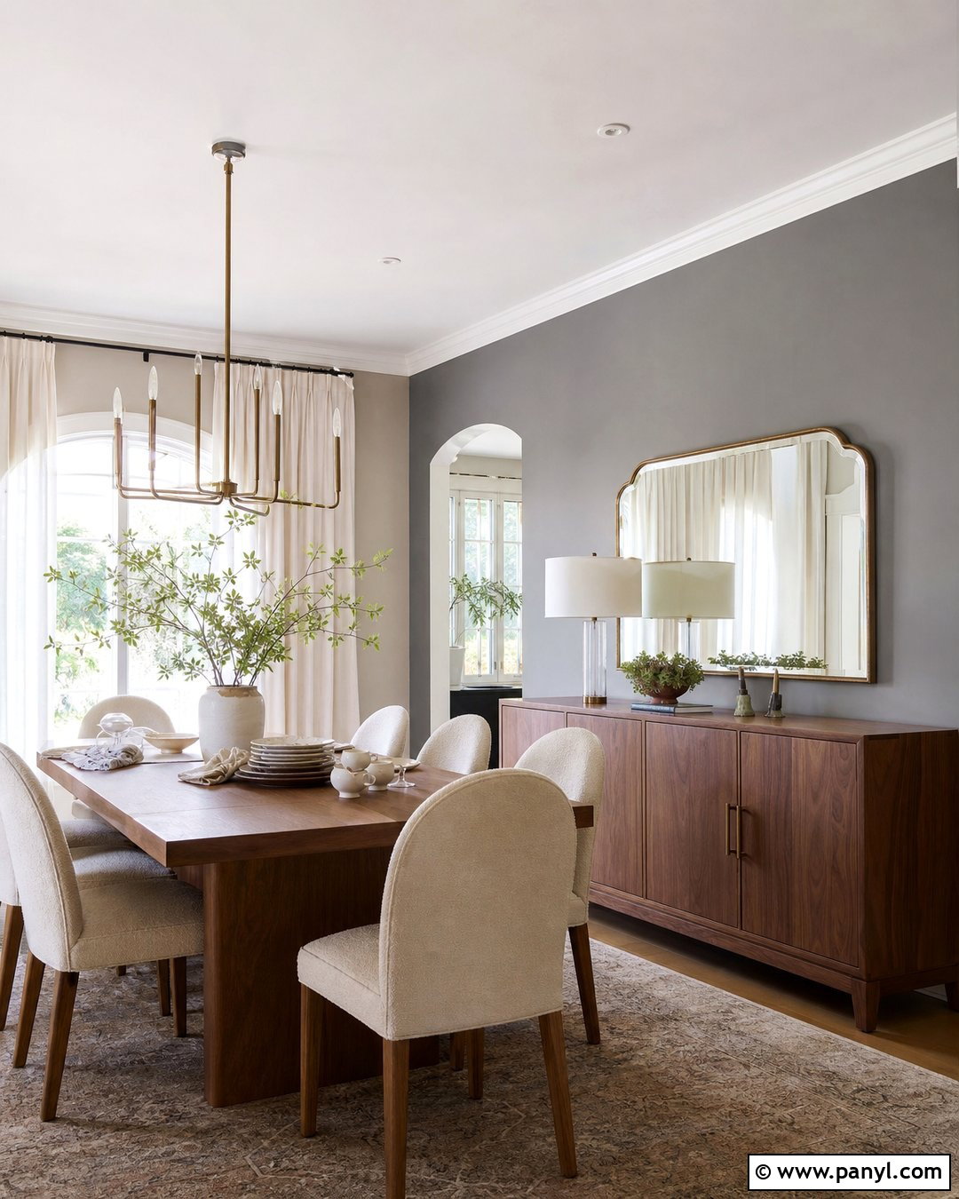 Homburg Gray Dining Room Accent Wall - 20 Homburg Gray Accent Wall Ideas