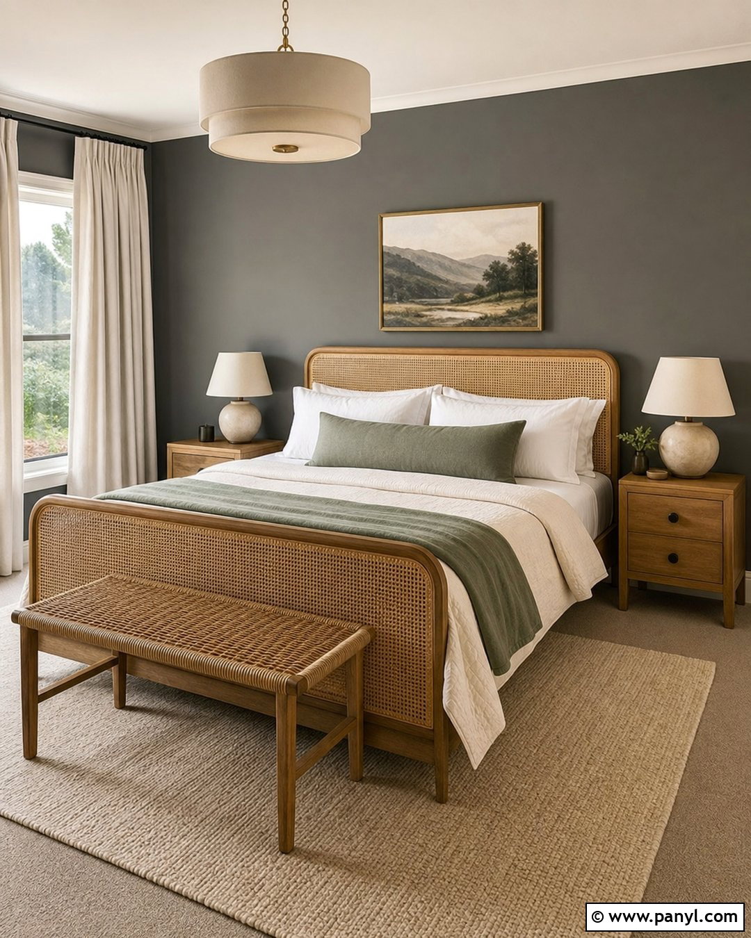 Homburg Gray Guest Room Accent Wall - 20 Homburg Gray Accent Wall Ideas