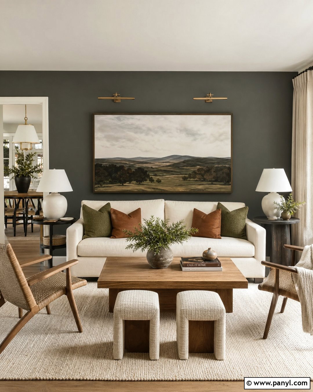 Homburg Gray Living Room Accent Wall - 20 Homburg Gray Accent Wall Ideas