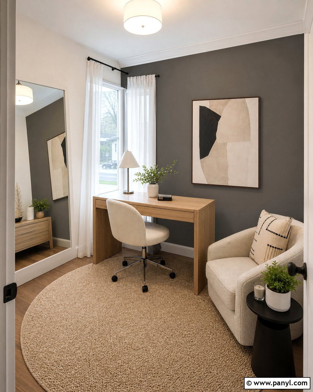 Homburg Gray Small Room Accent Wall - 20 Homburg Gray Accent Wall Ideas