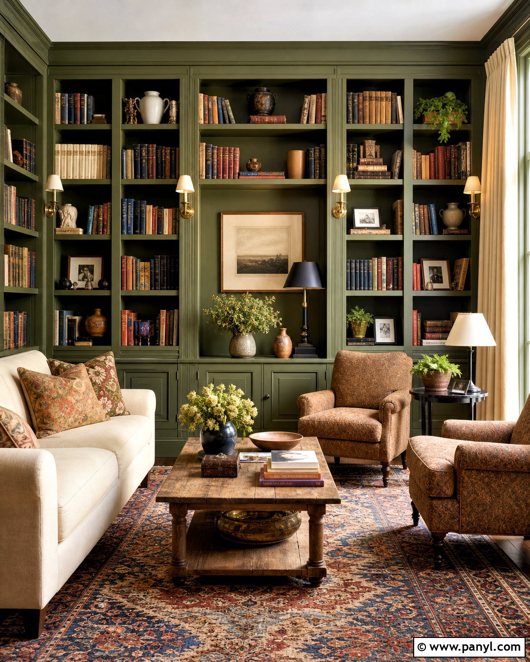 Home Library Living Room - 20 aesthetic living room ideas