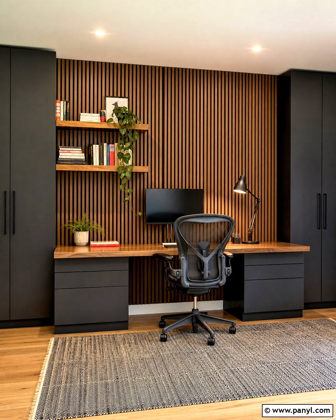 Home Office Acoustic Slat Wall - 20 slat wall ideas