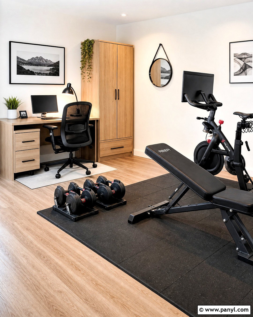 Home Office Gym Room - 20 house gym room ideas