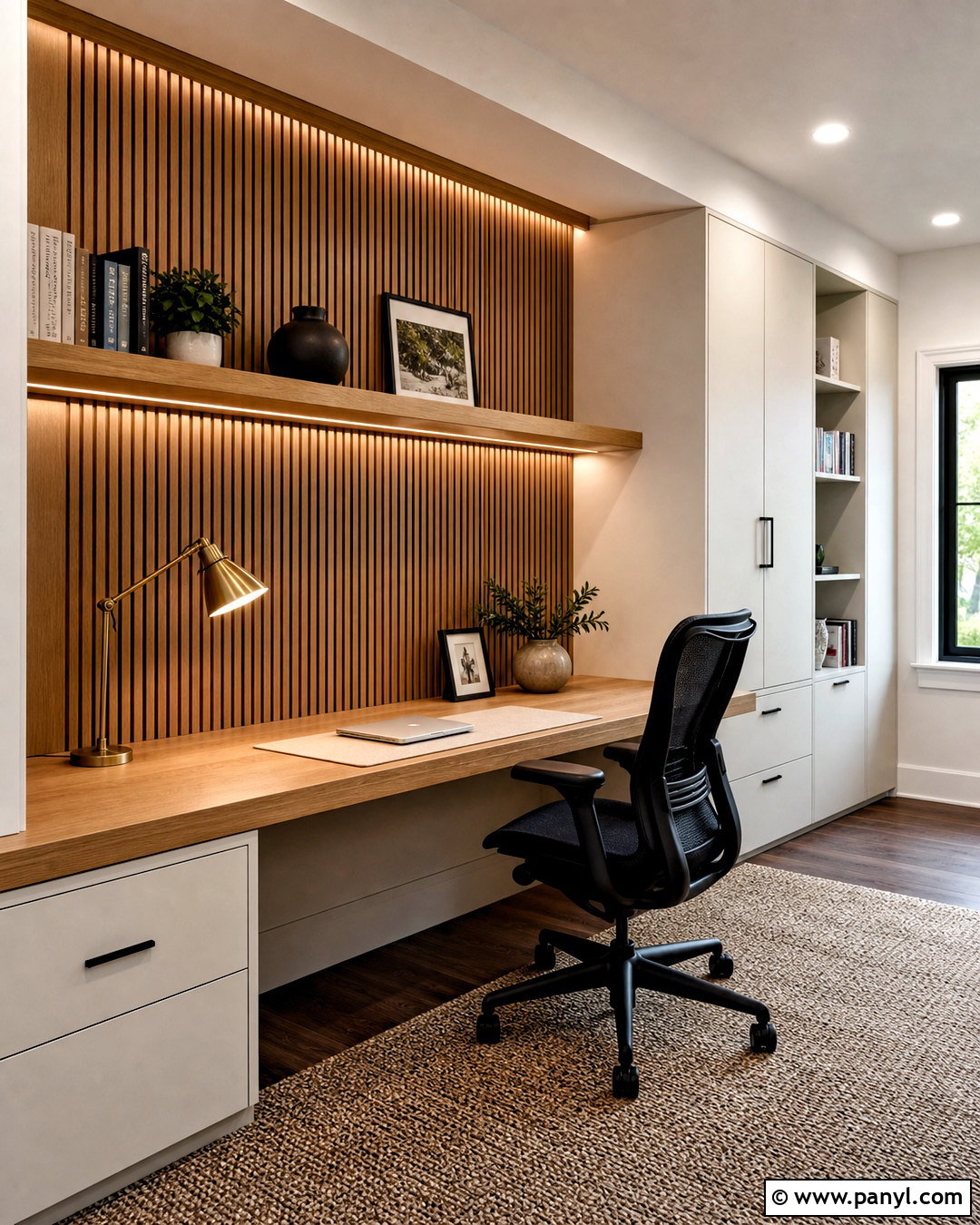 Home Office Wood Accent Wall - 20 wood accent wall ideas