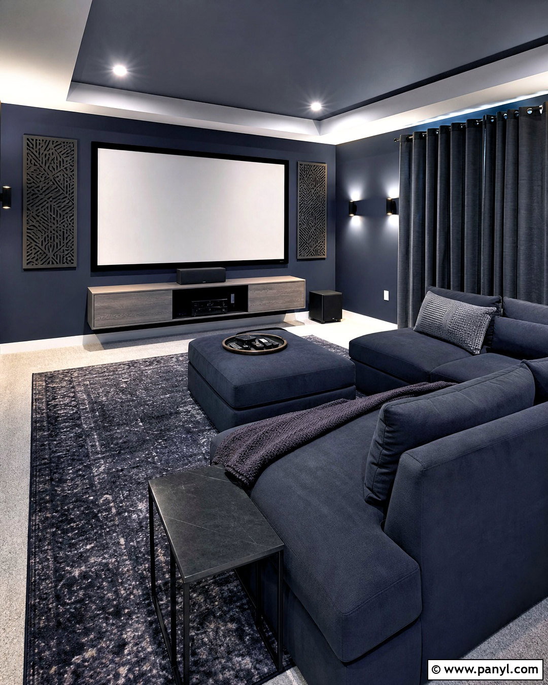 Home Theater Room - 20 empty rooms interior ideas
